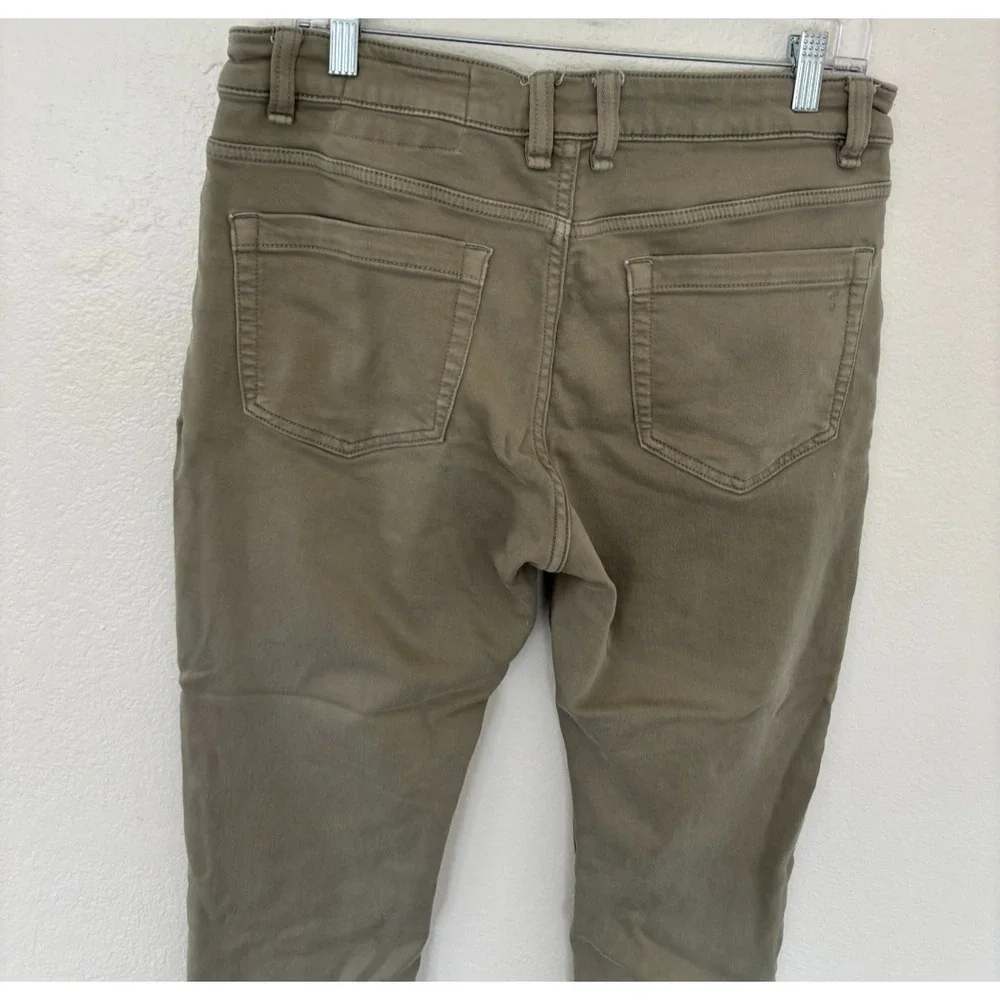 Tpj Slim Jeans 33x28 Beige Stretch Denim Normcore Casual minimalist Denkhaki